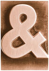 Orange Metal Ampersand