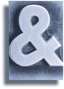 Blue Metal Shadow Ampersand