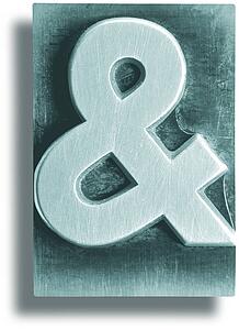 Teal Metal Shadow Ampersand