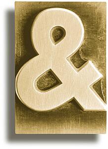 Yellow Metal Shadow Ampersand