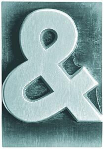 Teal Metal Ampersand