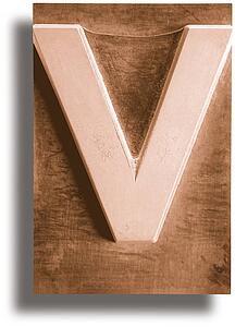 Orange Metal Shadow V