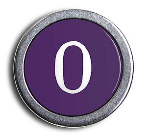 Typewriter Purple Zero