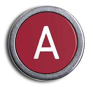Typewriter Red A