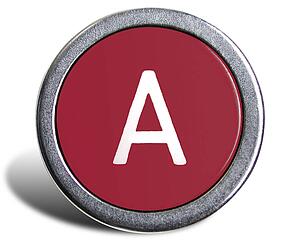 Typewriter Cast Red A