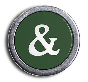 Typewriter Green Ampersand