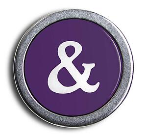 Typewriter Purple Ampersand