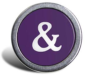 Typewriter Cast Purple Ampersand