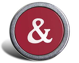 Typewriter Cast Red Ampersand