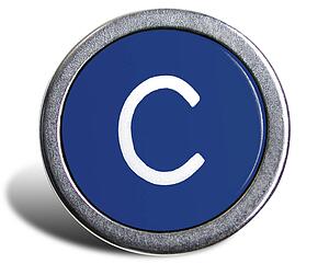 Typewriter Cast Blue C