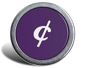 Typewriter Cast Purple Cent