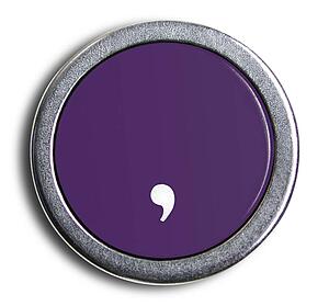 Typewriter Purple Comma