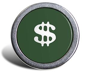 Typewriter Cast Green Dollar