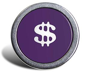 Typewriter Cast Purple Dollar