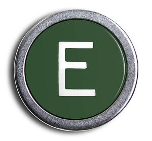 Typewriter Green E