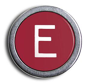 Typewriter Red E