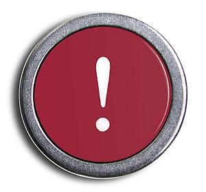 Typewriter Red Exclamation