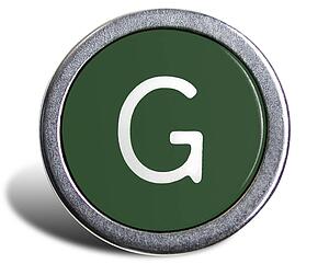 Typewriter Cast Green G