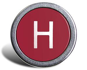 Typewriter Cast Red H