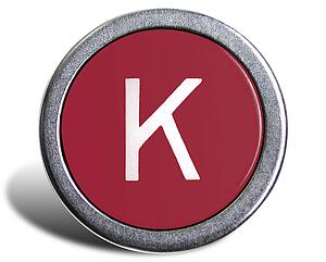 Typewriter Cast Red K