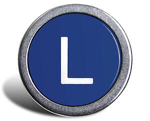 Typewriter Cast Blue L