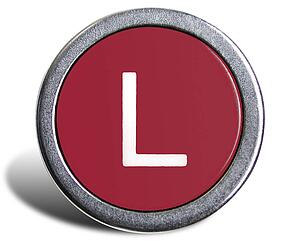 Typewriter Cast Red L