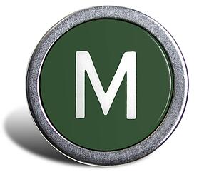 Typewriter Cast Green M