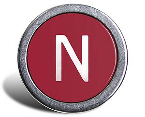 Typewriter Cast Red N