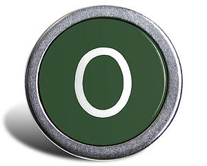 Typewriter Cast Green O