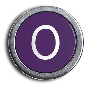 Typewriter Purple O