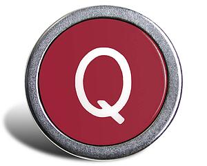 Typewriter Cast Red Q