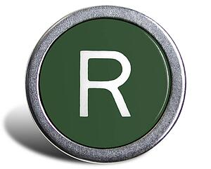 Typewriter Cast Green R
