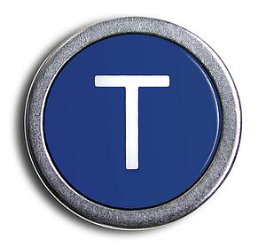 Typewriter Blue T