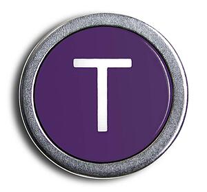 Typewriter Purple T