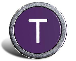 Typewriter Cast Purple T