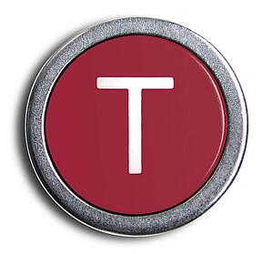 Typewriter Red T