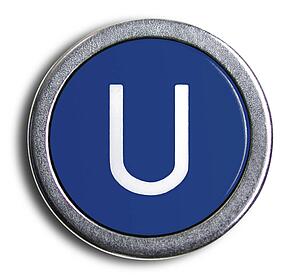 Typewriter Blue U