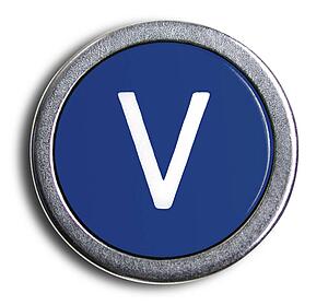 Typewriter Blue V