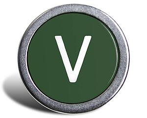 Typewriter Cast Green V