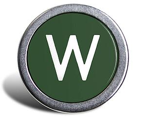Typewriter Cast Green W