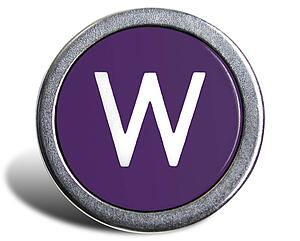 Typewriter Cast Purple W