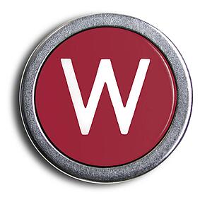 Typewriter Red W